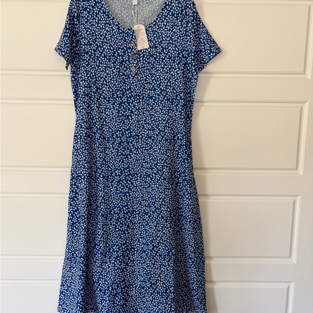 NWT Summer Dress with Pockets Size Large - Picture 2 of 5